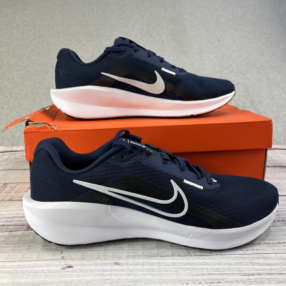 Nike Downshifter 13 Shoes Mens Size 11.5 Midnight Navy Pure Platinum Running NWB